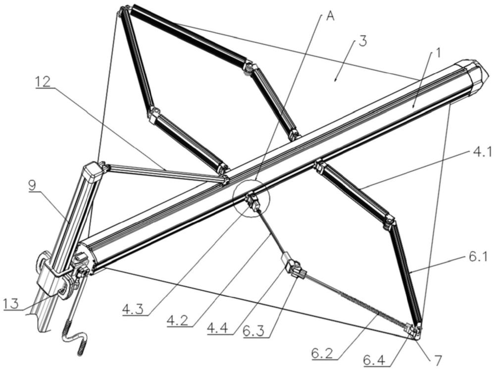 一种伞面收卷结构及遮阳伞的制作方法